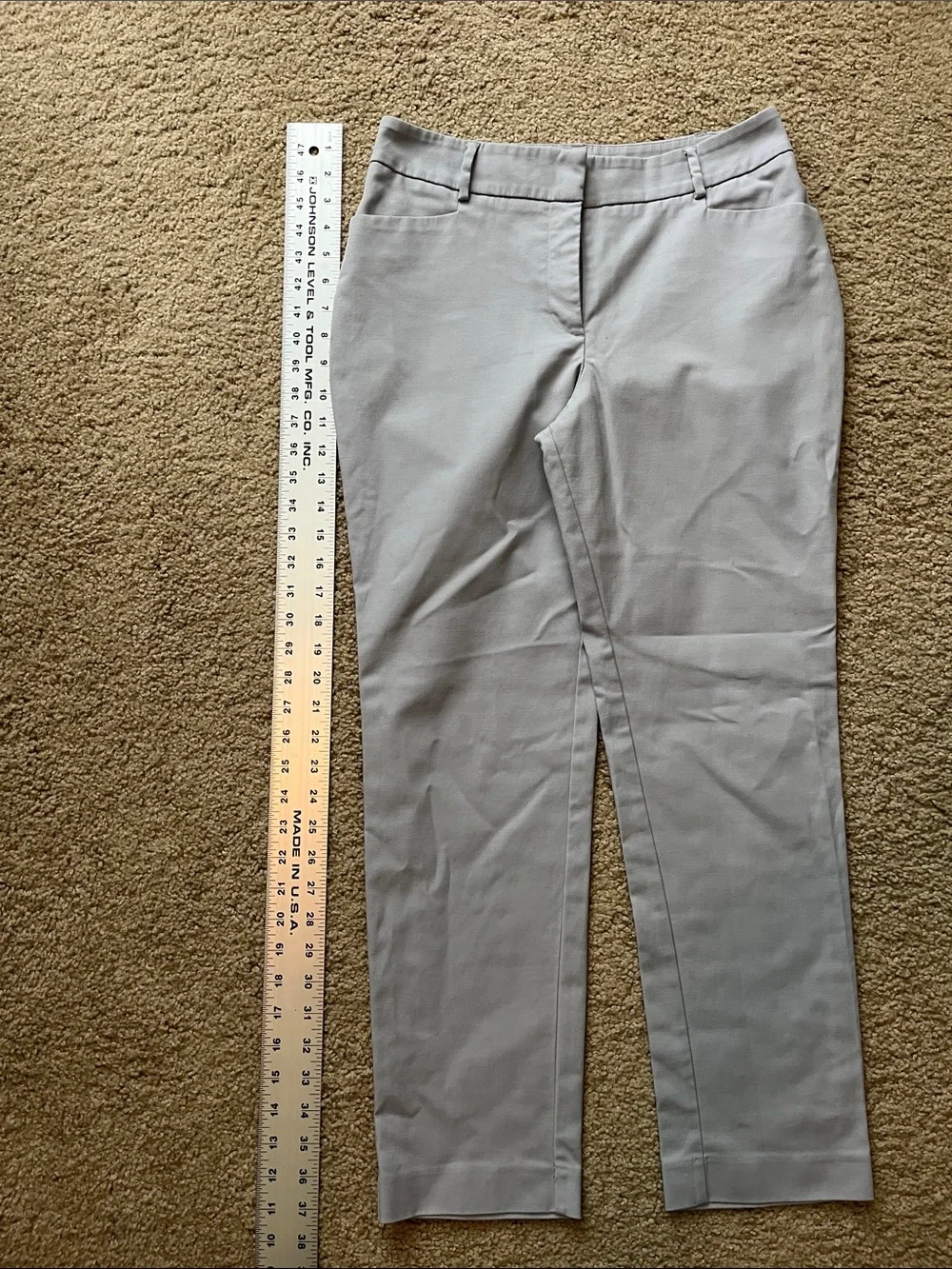 Dana Buchman Light Gray Tailored DressCasual Pants